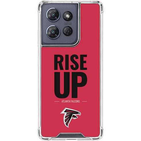 NFL Atlanta Falcons Team Motto Moto G Play 5G (2025) Clear Case